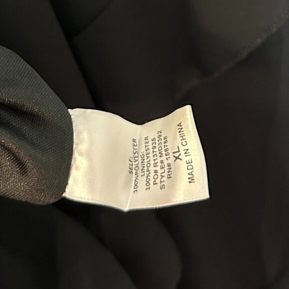 PETAL & PUP Ciao Ruffle Chiffon Gown in Black Size X-Large - Picture 10 of 14